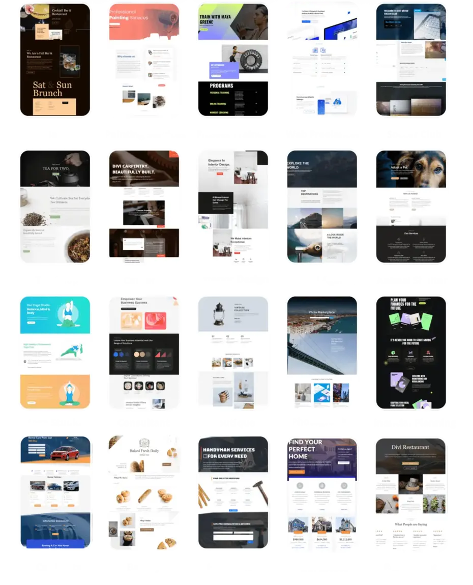 Example websites built by Juice Web Solutions